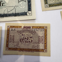 Lot Billets Bon Pour Régie Des Chemin De Fer Des Territoires Occupés Ancien