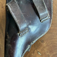 Étui Reichrevolver M 1883 Ww1 1914-1918 Landser Feldgrau No Casque Cuir