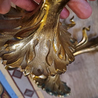 Paire D'Appliques ou Plafonniers En Bronze Art Nouveau