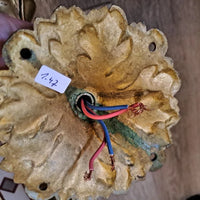 Paire D'Appliques ou Plafonniers En Bronze Art Nouveau