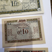 Lot Billets Bon Pour Régie Des Chemin De Fer Des Territoires Occupés Ancien