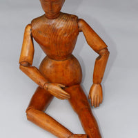 Mannequin d'Atelier En Bois  Fin XIXème