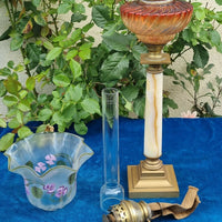 Baccarat Belle Lampe À Pétrole Ancienne