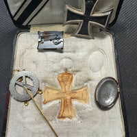 Coffret premium — Croix de Fer 1914 & insigne d'artillerie allemande