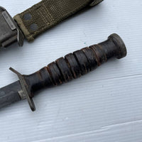 Couteau US M3 et fourreau US M8