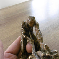 Ancienne sculpture en bronze signée Dalou le casseur de pierres Susse Frères