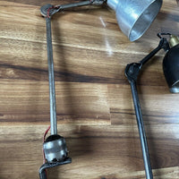 Lot de 4 anciennes lampes Gras Ravel