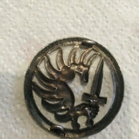Lot Insignes Brevet Parachutiste sur quille et gourmette 1948 DRAGO
