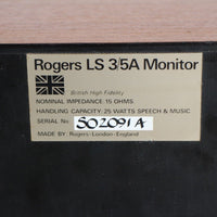Enceintes Rogers Ls35 A Monitor Gold Badge 15 Ohms