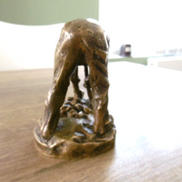 Ancienne sculpture en bronze signée Dalou le casseur de pierres Susse Frères