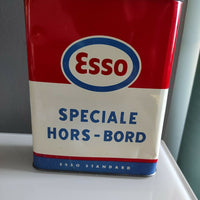 Bidon d'huile ancien esso