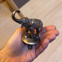 Ancienne Mascotte Automobile Bronze Elephant Bouchon Radiateur Mascote Auto
