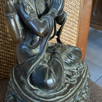 Statue Bronze Époque Xix Eme ( Inde Cambodge Vietnan  )