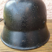 Casque Allemand Ww2 M34 Complet, Double Insigne.