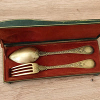 Coffret De Couvert Dit Joséphine Poinçoinné Au Vieillard, Argent Empire