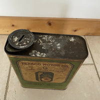 Bidon huile ancien Texaco Vintage Objet De Garage