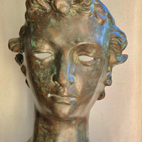 Pierre Chenet – Superbe Tête À L’antique En Bronze Signé