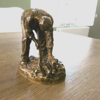 Ancienne sculpture en bronze signée Dalou le casseur de pierres Susse Frères