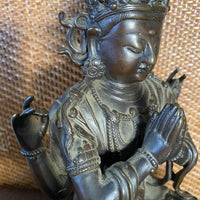 Statue Bronze Époque Xix Eme ( Inde Cambodge Vietnan  )