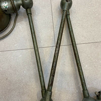 Lampe Jielde Trois Bras, Peinture Verte Vespa D’origine