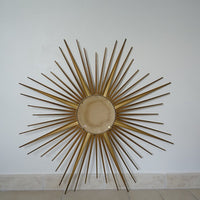 Ancien Miroir Soleil Chaty Vallauris Bombé Sorcière