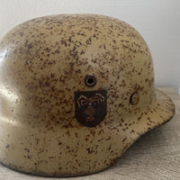Casque allemand Stahlhelm Afrikakorps (DAK), Wehrmacht, WWII