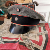 Casquette shirmmütze WW1 artillerie badoise