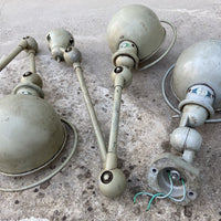 Deux Lampes Atelier Jieldé 2 Bras +  Applique Vintage Loft Design Industriel 1950