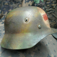 Casque Allemand Sanitaire Ww2 Camo Normandie