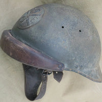 Casque de tankiste et képi d'un sous-lieutenant du 9ème BCC Bataillon