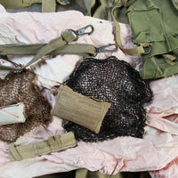 Gros lot matériel équipement web GB WW2 anglais filet casque pouch FM BREN