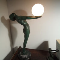 Max Le Verrier Grande lampe Art Deco