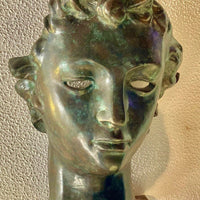 Pierre Chenet – Superbe Tête À L’antique En Bronze Signé