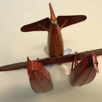 Jouet Ancien Mecanique  Tole Hydravion Jep F260