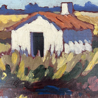 Tableau Olivier Suire Verley Cabane Marais Salant Ile De Ré Huile Sur Toile