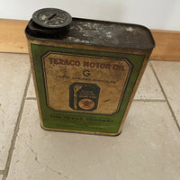 Bidon huile ancien Texaco Vintage Objet De Garage