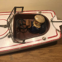 Canot JEP 916 Bateau jouet en tôle de bassin Mécanique No Ruban Bleu