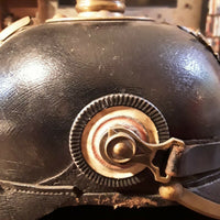 Casque À Pointe Troupe Saxe Reserviste Spikehelmet Pickelhaube