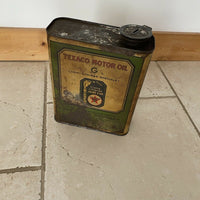 Bidon huile ancien Texaco Vintage Objet De Garage