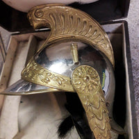Casque D'Officier De Dragon, Modèle 1872 Avec Sa Boîte Lt De Dragon De Bastard