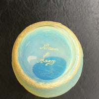 Vase opalescent  émaillé signé Daum Nancy ( Authentique vers 1900 )