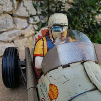 Voiture Gem Super Racer Montlhery En Tôle Des Années 50 A Friction