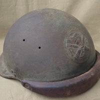 Casque de tankiste et képi d'un sous-lieutenant du 9ème BCC Bataillon