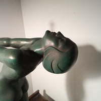 Max Le Verrier Grande lampe Art Deco