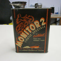 Bidon huile MONITOR 2 Centaur Rare öldose Oelkanne Can Motorcycle Oldtimer