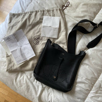 Sac Hermes Evelyne III 29 Taurillon Clemence Noir Authentique