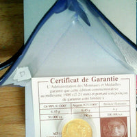 Médaille commémorative 1980 De Gaulle Or