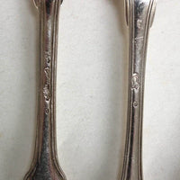 Lot De 12 Couverts Anciens Modèle Filets Armoriés En Argent Massif 18ème