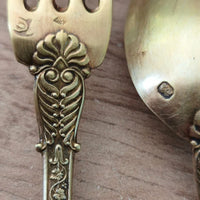 Coffret De Couvert Dit Joséphine Poinçoinné Au Vieillard, Argent Empire