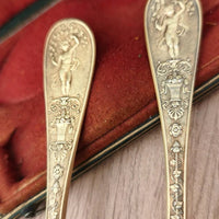 Coffret De Couvert Dit Joséphine Poinçoinné Au Vieillard, Argent Empire